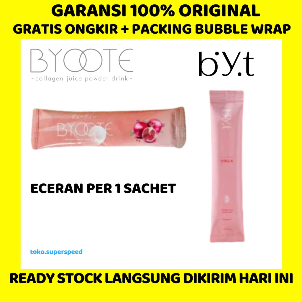 Eceran BYT Colla / Byoote per 1 Sachet Collagen Drink Minuman Kolagen Byotee