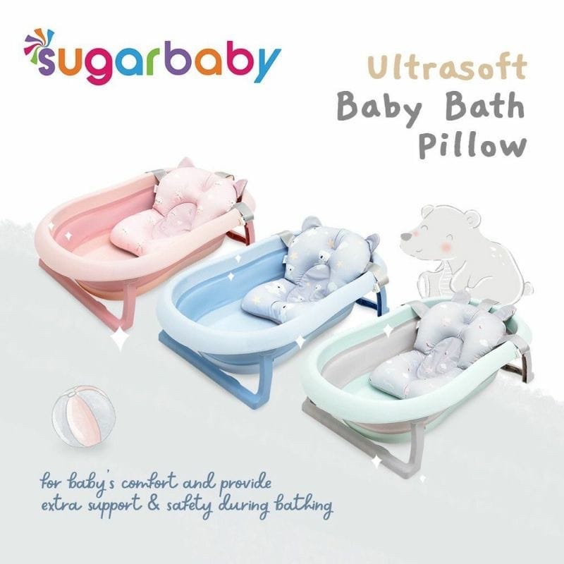 Sugarbaby Foldable Baby Bathtub with Digital Thermometer / Bak Mandi Lipat dengan termometer air digital F88 / Bak Mandi Anak