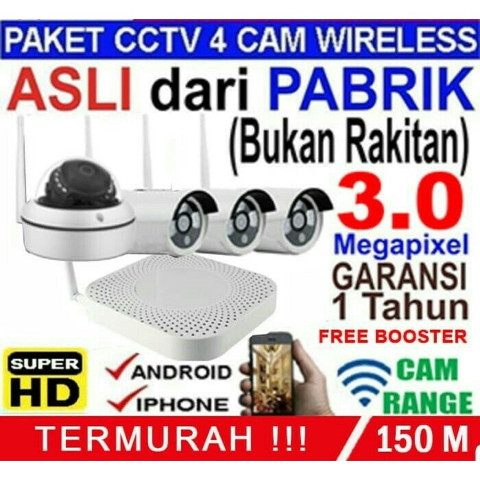 paket wireles nvr kit 2 cam 3mp