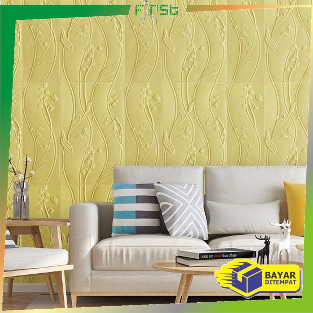 FH-C217 - C224 Wallpaper 3D Foam Motif / Wallfoam Sticker Dinding Kamar / Walpaper Dinding Bata-7