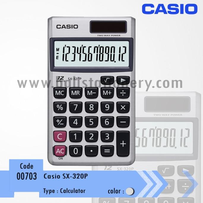 

[COD] Kalkulator Casio SX-320P Saku TERBARU Kode 181