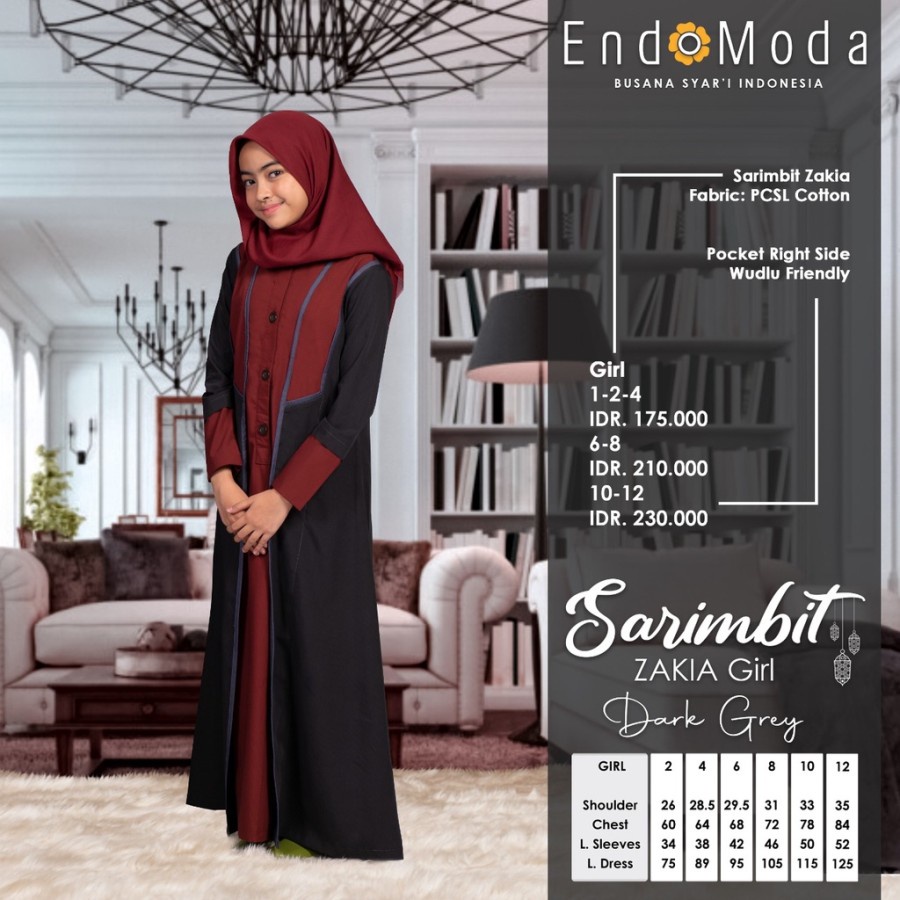 GAMIS ANAK ZAKIA BY ENDOMODA