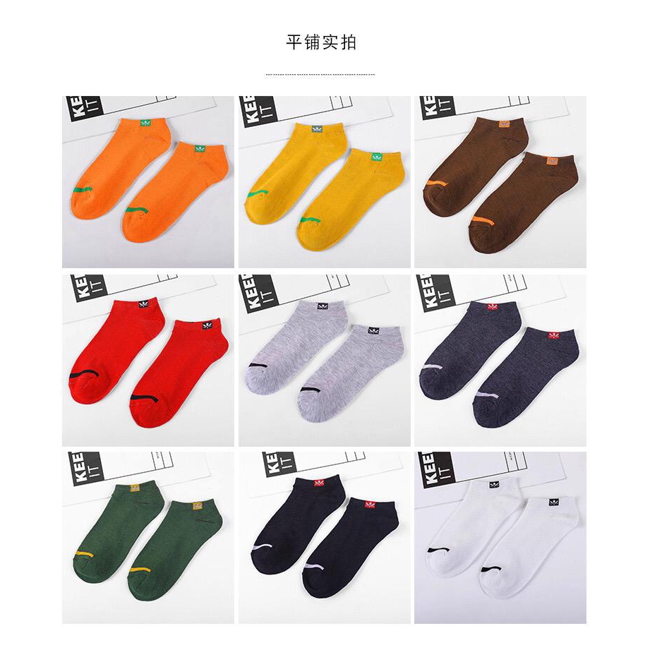 ☀INDOLAND☀ R156 Kaos Kaki Fashion Unisex Kaoskaki Warna Polos  Wanita Murah Semata kaki Socks Pendek