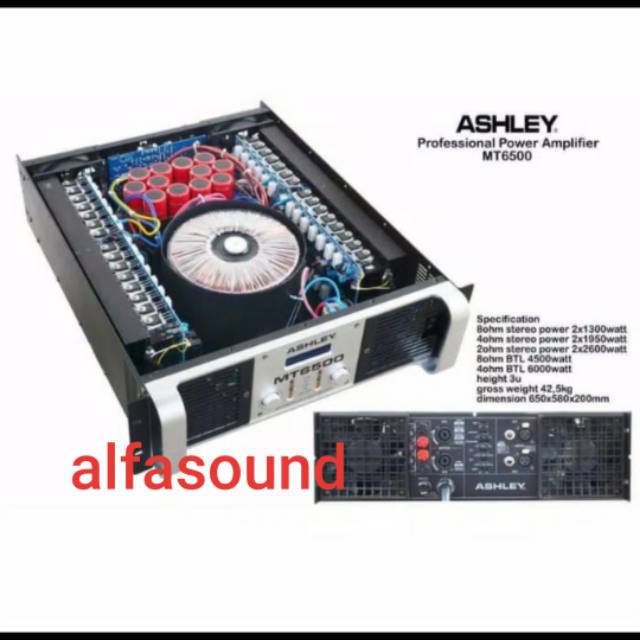 POWER MIXER ASHLEY MT6500 ORIGINAL MT 6500