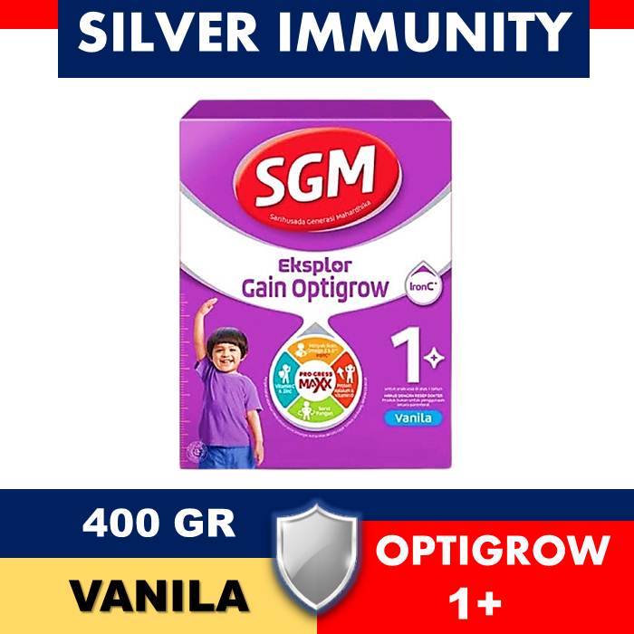 SGM EKSPLOR GAIN OPTIGROW 1+ RASA VANILA 400 GRAM