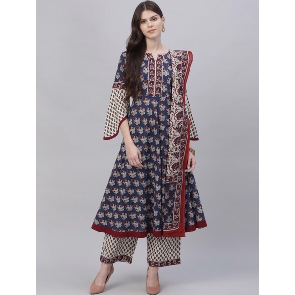 KURTI CANTIK LIBAS SIZE S PALAZZO SET BAHAN KATUN BAJU LEBARAN INDIA ANARKAI INDIA BAJU WANITA INDIA