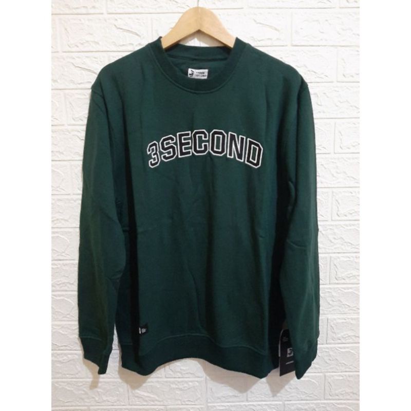 Sweater 3second hijau original jaket 3second hijau original