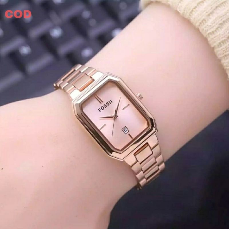 Jam Tangan Wanita Persegi Panjang Terlaris Tanggal Aktif Free Batrai  Serap / Jam Tangan Cewek Water Resistant / Jam Tangan Cewek SS Ready Stok_Jam Taangan Kasual Wanita Mewah Elegan Sporty Model Persegi Analog Quart / Jam Tangan cewek Terbaru /Jam Tangan