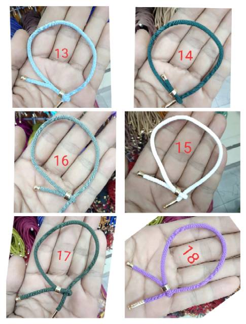Gelang tali china korea keberuntungan/gelang tali serut