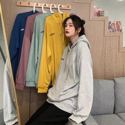 SWEATER CEWEK BAHAN FLEECE AAZIM OVERSIZE HOODIE