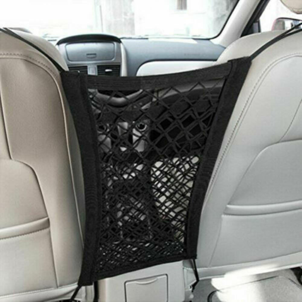Elastic Storage Net Pocket Between Car Seats Back Security Divider Pet Barrier Organizer Luggage Holder Pocket