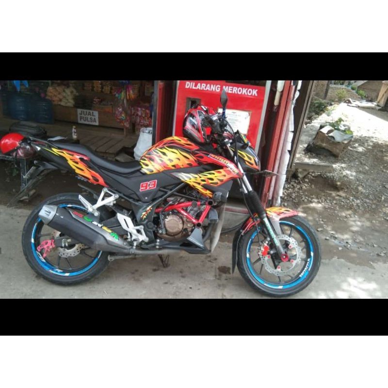 Stiker decal full body New CB150R Streetfire motif api