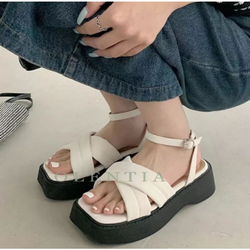 Sandal Wanita Sandal Wedges platform DN 17