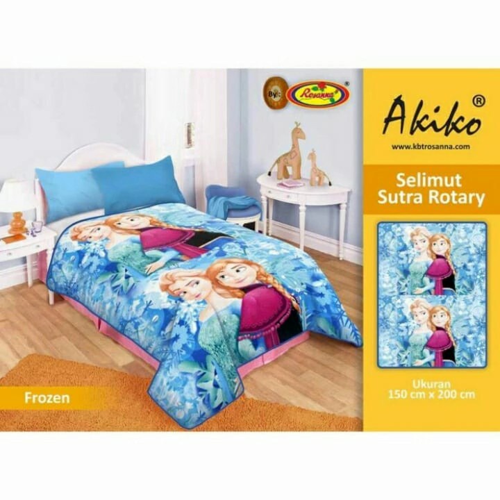 Selimut Bulu Akiko Rosanna Ukuran 150x200 Motif Frozen
