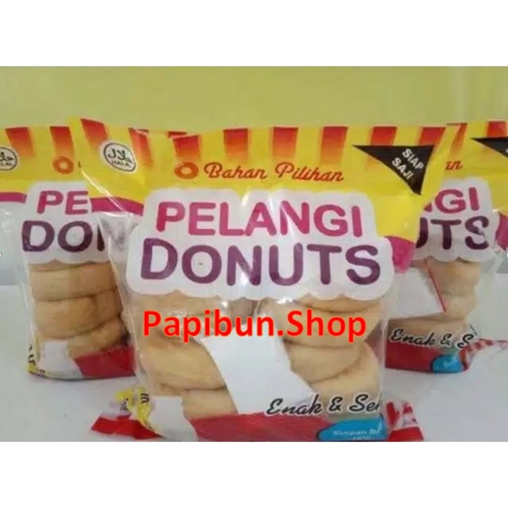 

Donut pelangi besar isi 10