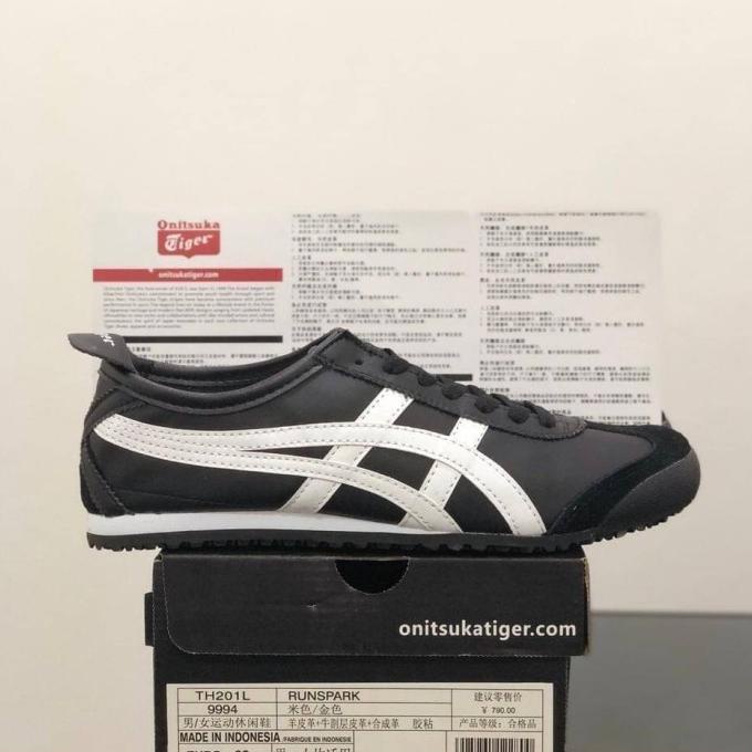 Sepatu Onitsuka Tiger Mexico 66 Black White Bnib Original Material Rahmataryandi3