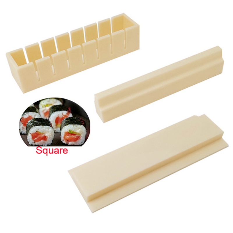 {LUCKID}3pcs/set DIY Cooking Tools Sushi Kit Sushi Roll Maker sushi tools