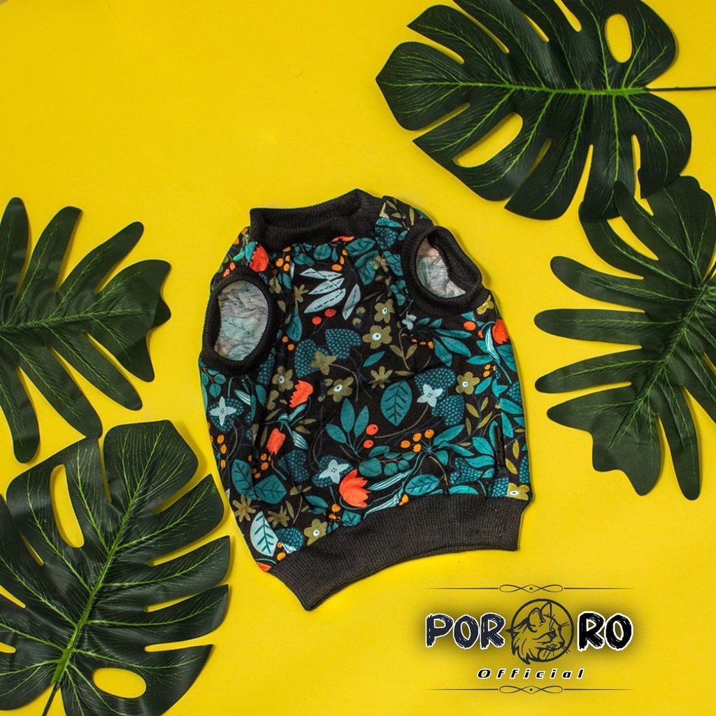 Pororo - Baju Kucing Motif Hawai Lucu Murah  AKsesoris Hewan