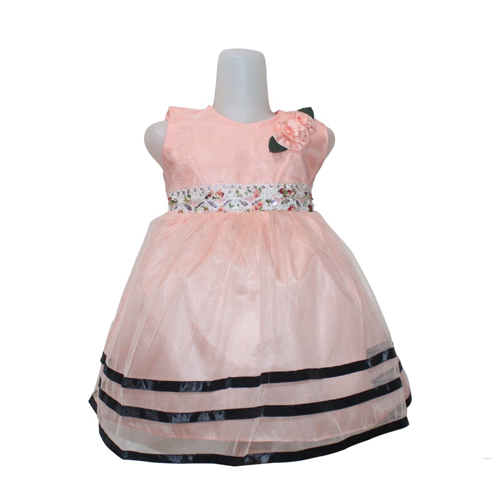 Dress Kids Elena/terusan dress anak tanpa lengan motif mute/Gaun Pesta Anak Murah/Baju Pesta Anak
