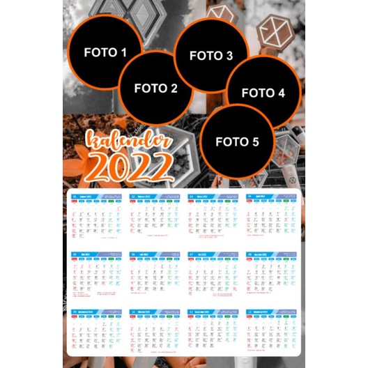 Kalender 2024 custom motif aesthetic kpop