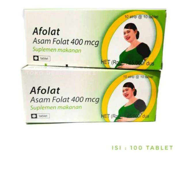 Afolat per Box 10 strip (100 butir) AFOLAT 1 BOX