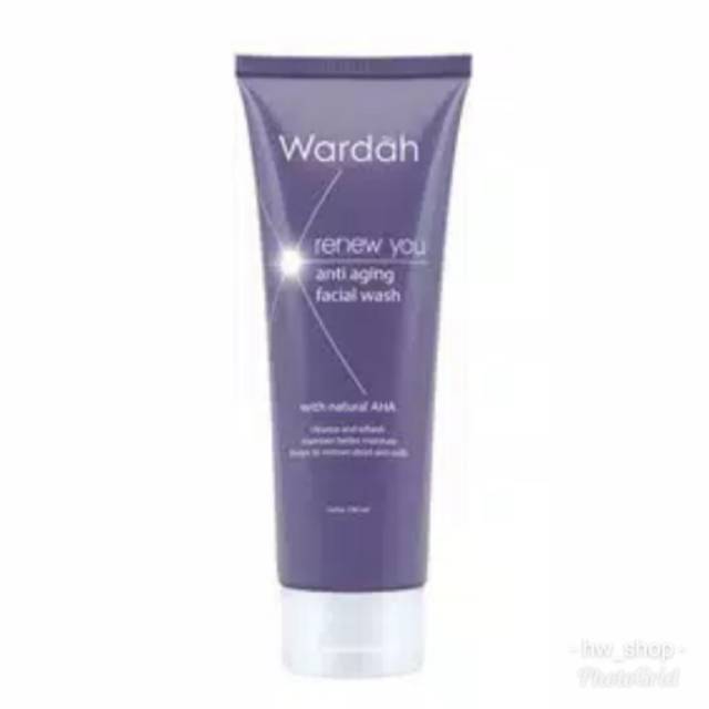 Wardah Renew you anti aging Facial Wash 100 ml . Wardah pembersih wajah
