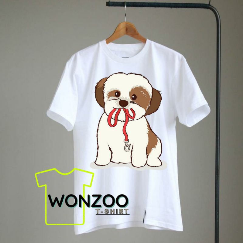 KAOS BAJU TSHIRT ANJING SHIHTZU DOGLOVER PREMIUM QUALITY