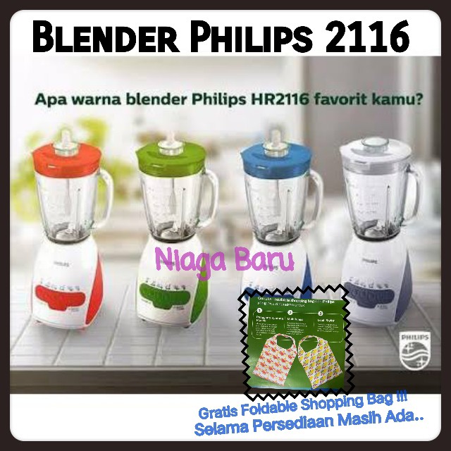 Blender Philips Hr 2116 Merah Glass Jar