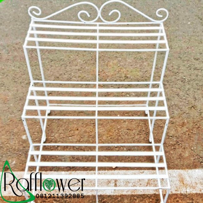 Rak Tanaman - Rak Pot Besi / Rak Tanaman - Susun 3