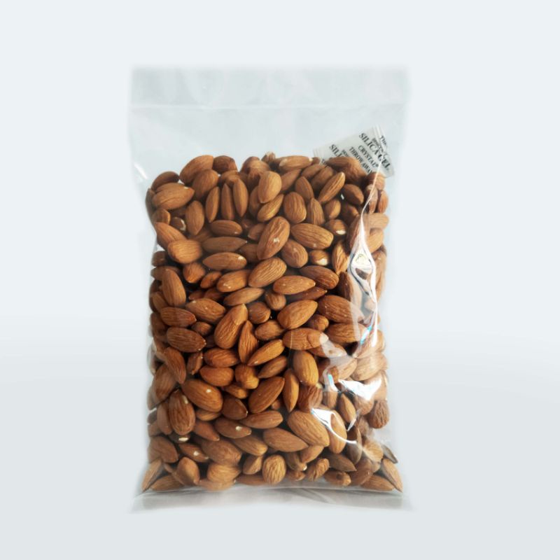 Kacang Almond Mentah/Raw Kualitas Super/Premium 500g Bisa Goreng Pasir