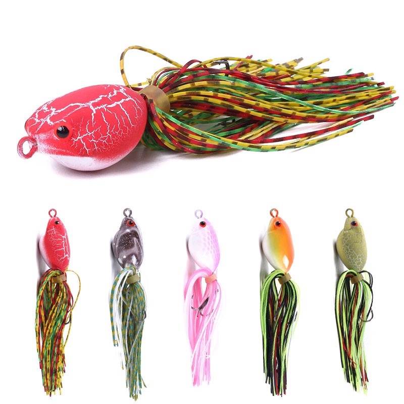 HENGJIA 1Pcs New Frog Umpan Pancing Swimbait Ikan Bass Fishing Lure Kail Bait Wobbler Outdoor Tackle