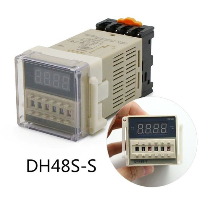 DH48S S Timer Digital Timer Ac Timer Relay Untuk Mesin Tetas DH48S