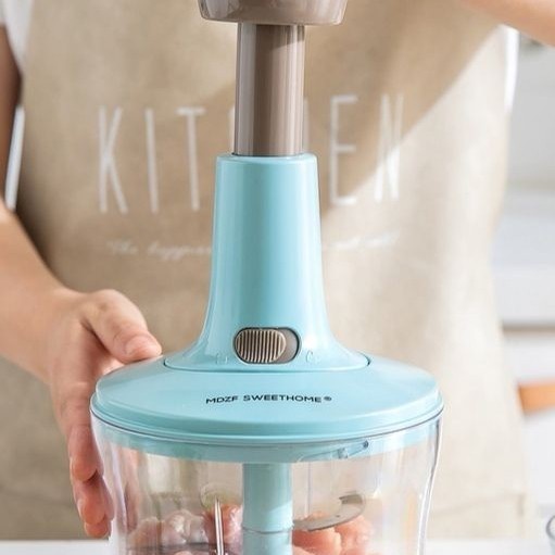 Chopper Tekan Blender Manual Pemotong Pencacah Penggiling Daging 2L