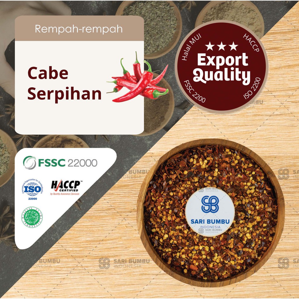 

Cabe Serpihan / Red Chili Granule
