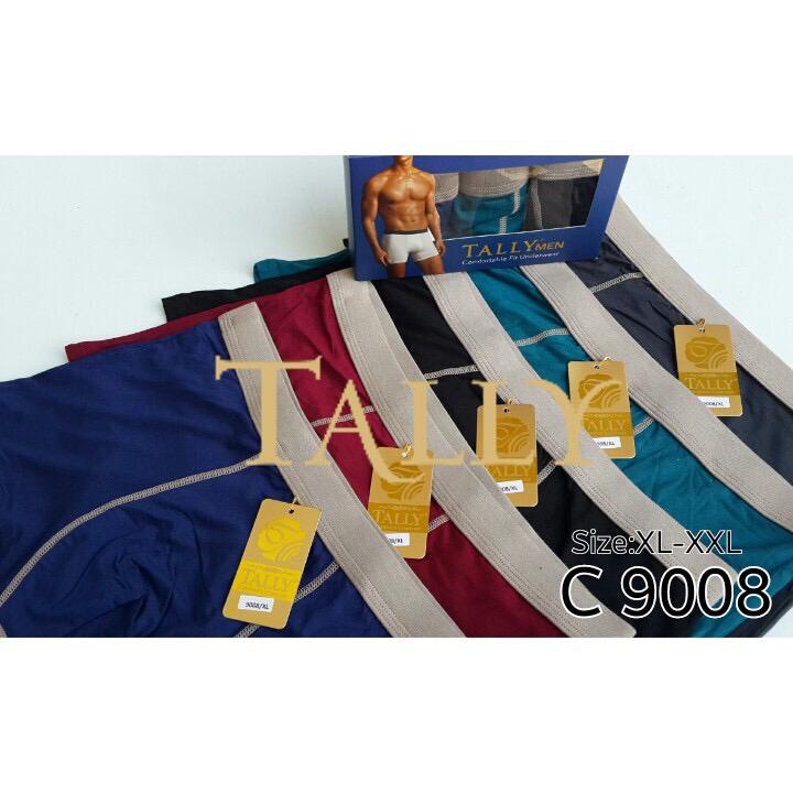 CD BOXER PRIA TALLY 9008 I SIZE M - XXXL Harga Per 1 Pc - BAHAN BAMBUU SUPER LEMBUT - BOXER PRIA DEWASA KATUN - BOXER COWOK LAKI TALLY - BOXER TALLY - ARA98STORE-