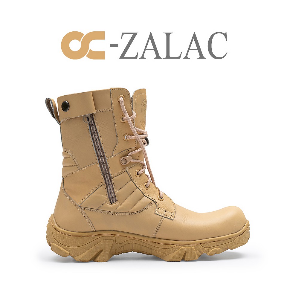 SEPATU PDL BOOT KULIT OC-ZALAC 100% FUUL KULIT