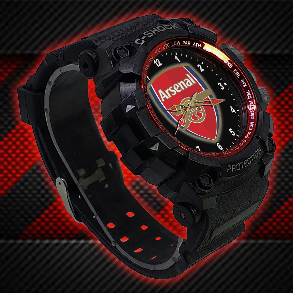 Jam Tangan Arsenal Outdoor List Merah #Hitam