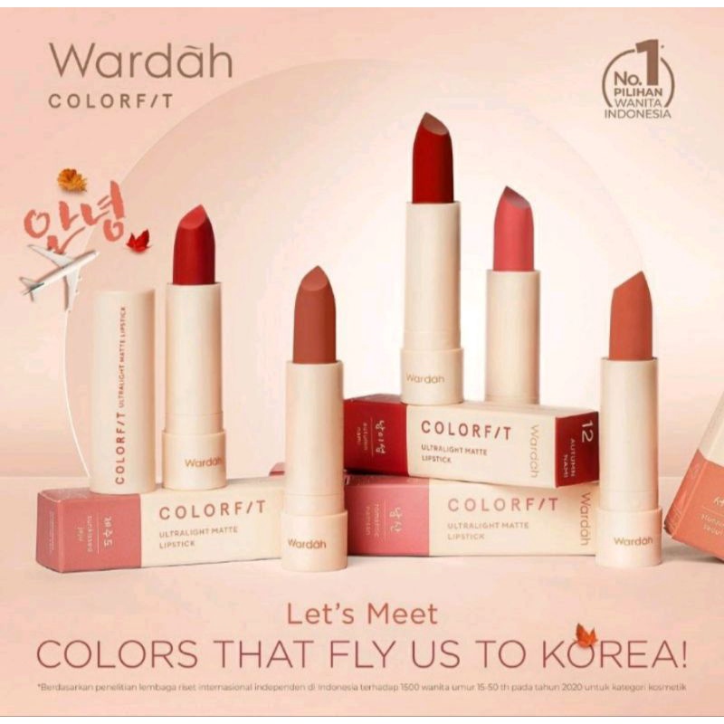 WARDAH COLORFIT ULTRALIGHT MATTE LIPSTICK | WARDAH KOREAN LIPSTICK | WARDAH LIPSTICK