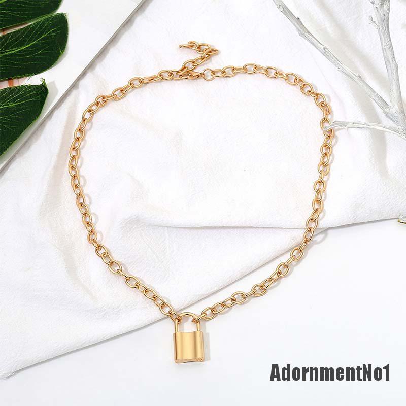 (Adornmentno1) Liontin Gembok Stainless Steel Untuk Unisex / Pria / Wanita