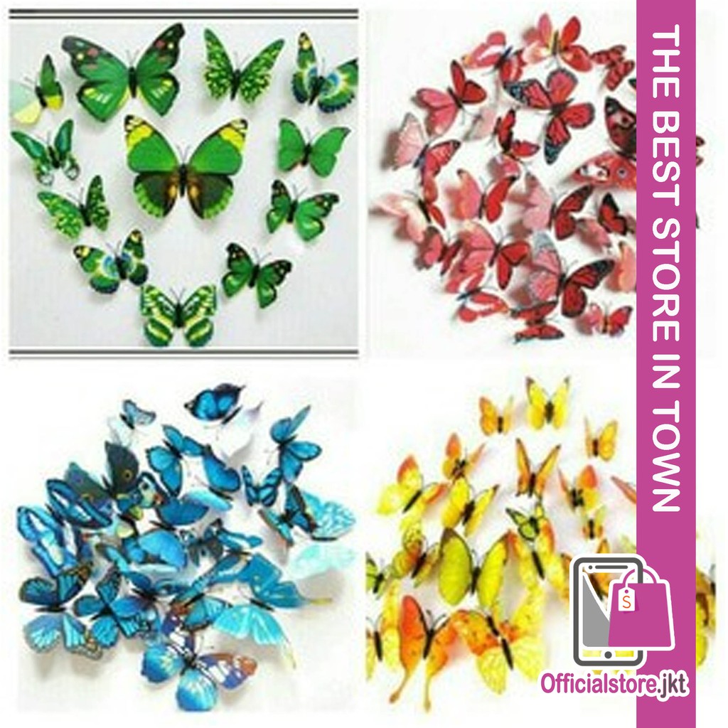 OSJ - Dekorasi - Hiasan Kupu-Kupu - Magnet Kulkas Kupu-Kupu