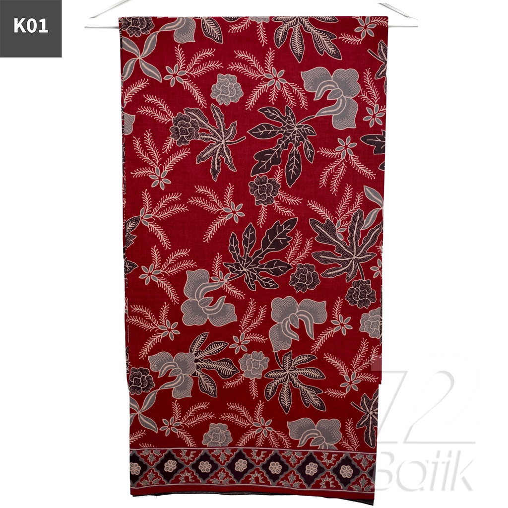 KAIN BATIK PREMIUM Bahan Katun Motif Daun Pepaya Warna Biru 721929 Cap 72 Jarik Jarit Samping Kebat Panjang Batik Katun Modern Premium Bahan Seragam Batik Pernikahan Kantor Keluarga Murah Kamen Jadi Batik Bali Lembaran