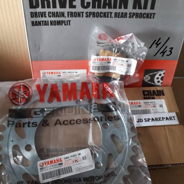 Gear Set Yamaha R25 Asli