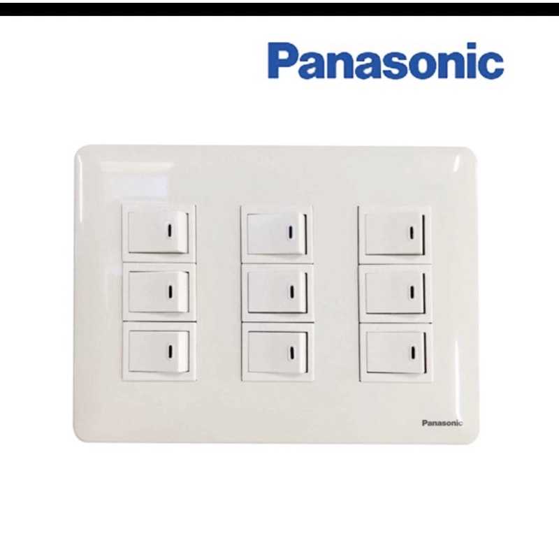 Saklar sakelar oanasonic grid switch 6gang 12gang 15gang 15 12 9 6 gang switch full color set