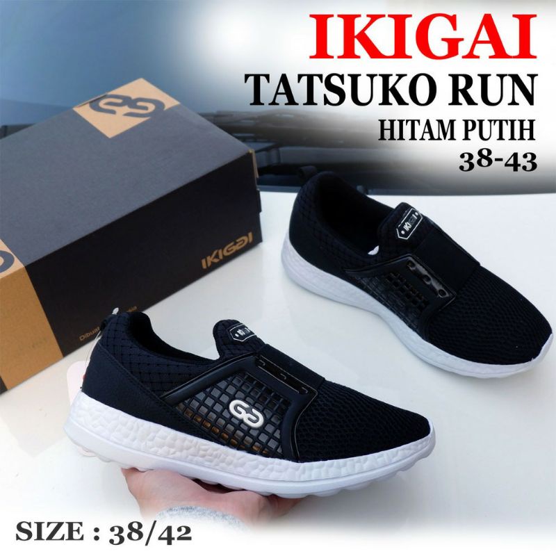 Sepatu IKIGAI TATSUKO RUN Size 38-43 - Sepatu Slip On Pria