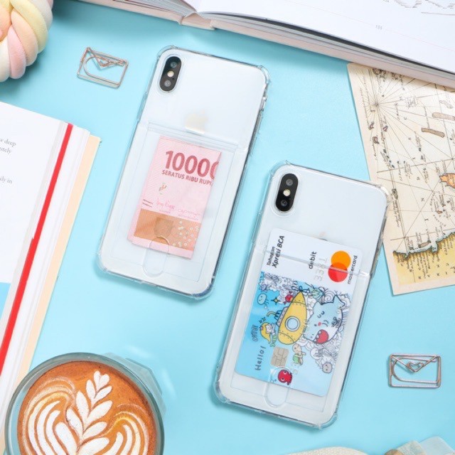 Clear Anticrack Pocket Case iPhone 13 Pro Max / Case iPhone 12 Pro Max / Case iPhone 12 Mini / Case iPhone 13 Mini / Case iPhone 11 Pro Max / Case iPhone XR / Case iPhone X / Case iPhone Xs Max / Case iPhone 7 Plus / Case iPhone 8 Plus