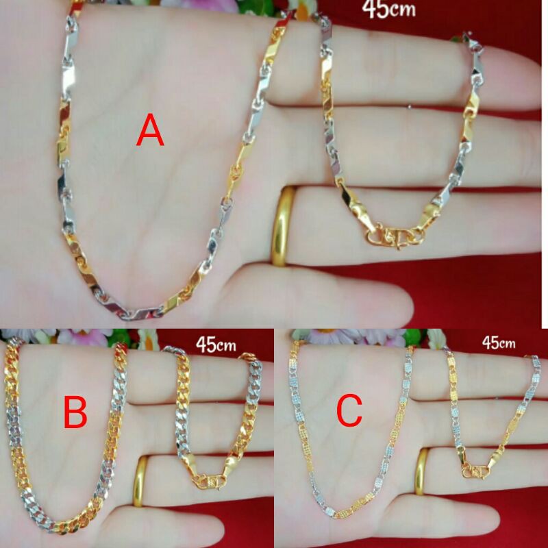 KALUNG TITANIUM DIMENSI ANTI KARAT/KALUNG LAPIS EMAS/KALUNG COWOK