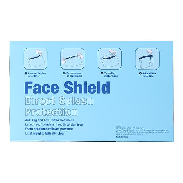 SALE~Face Shield ROBOT MZ001 Pelindung Wajah APD Anti Fog Harga tertera adalah Harga 1Box isi 12 Pcs