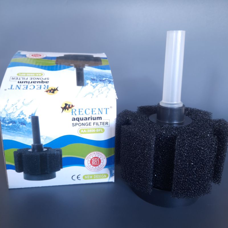 Sponge Filter aquarium aerator pembersih aquarium Recent AA-3805,3806,3808 BFL