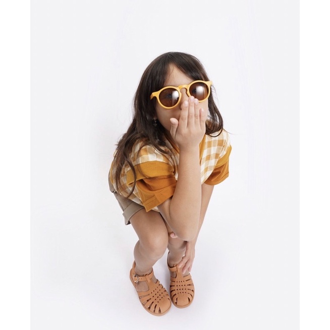 Kacamata Anak Gaya Bulat Sunglasses Baby Bayi Balita Kids Anti UV Cute