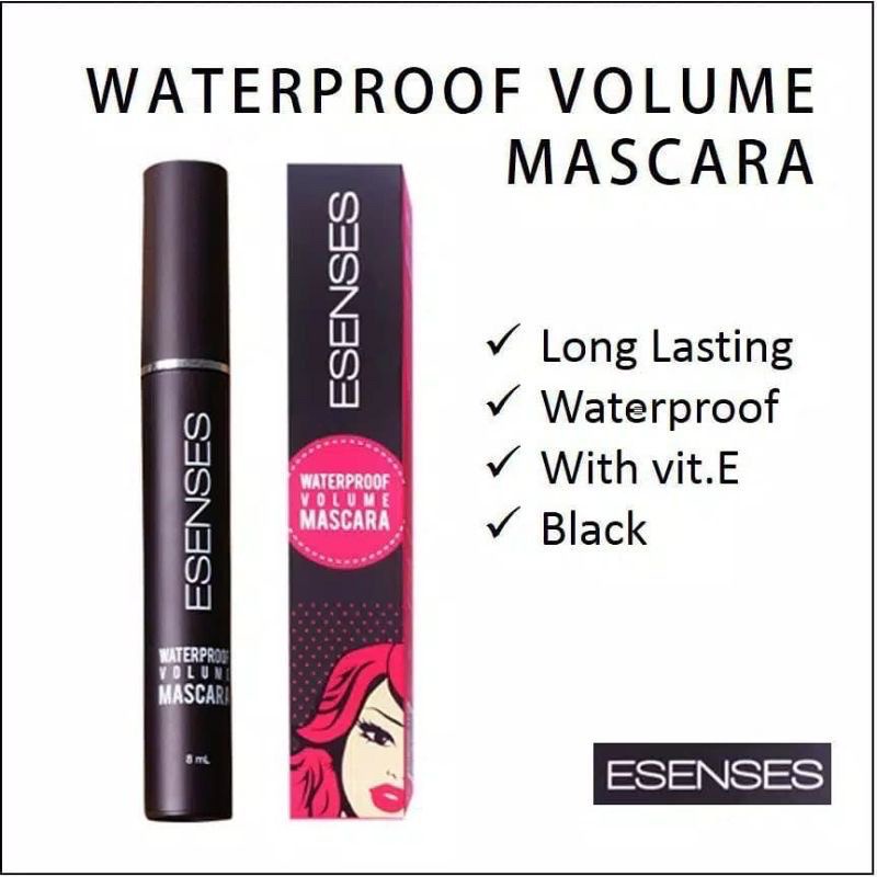 ESENSES Mascara - Esenses Waterproof Volume Mascara 8ml BPOM MG